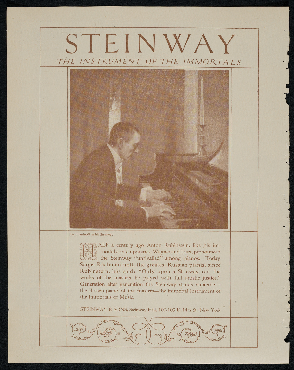 National Symphony Orchestra, January 20, 1921, program page 4