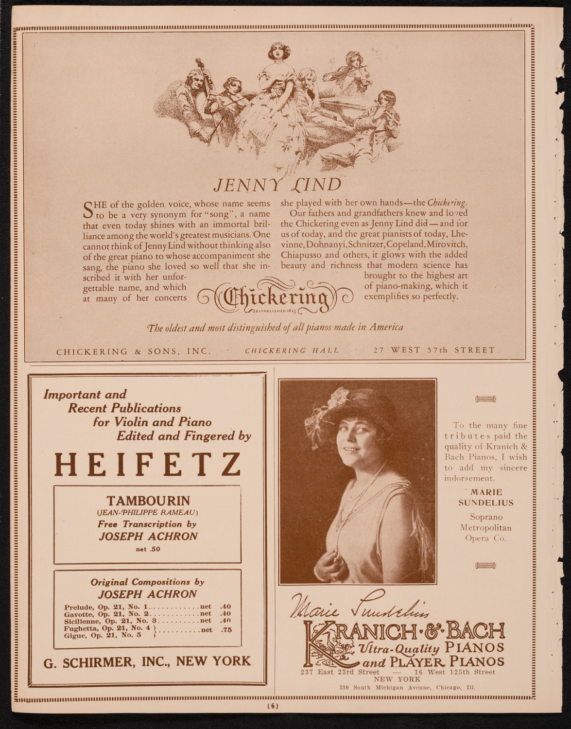 New York Philharmonic Students' Concert, February 18, 1925, program page 6