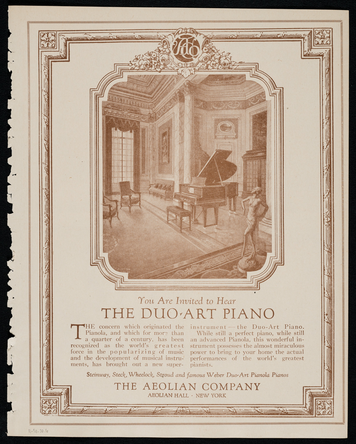 New York Symphony Orchestra, November 5, 1920, program page 11