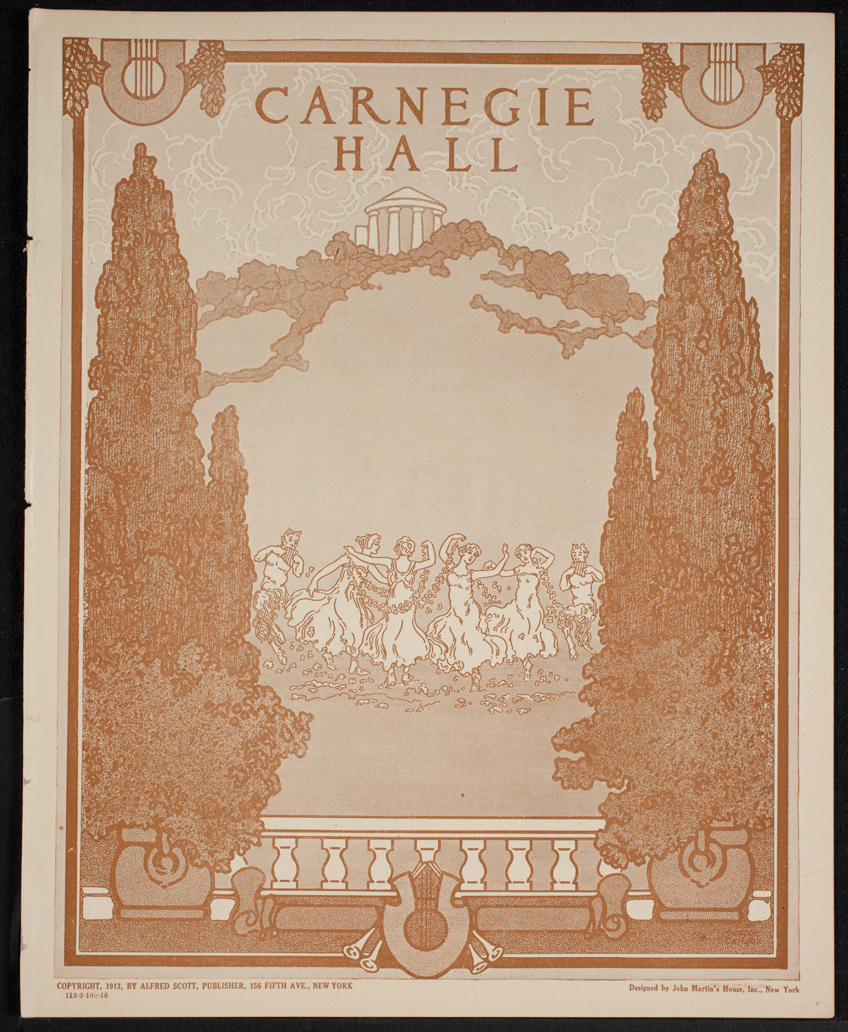 New York Philharmonic, February 10, 1916, program page 1