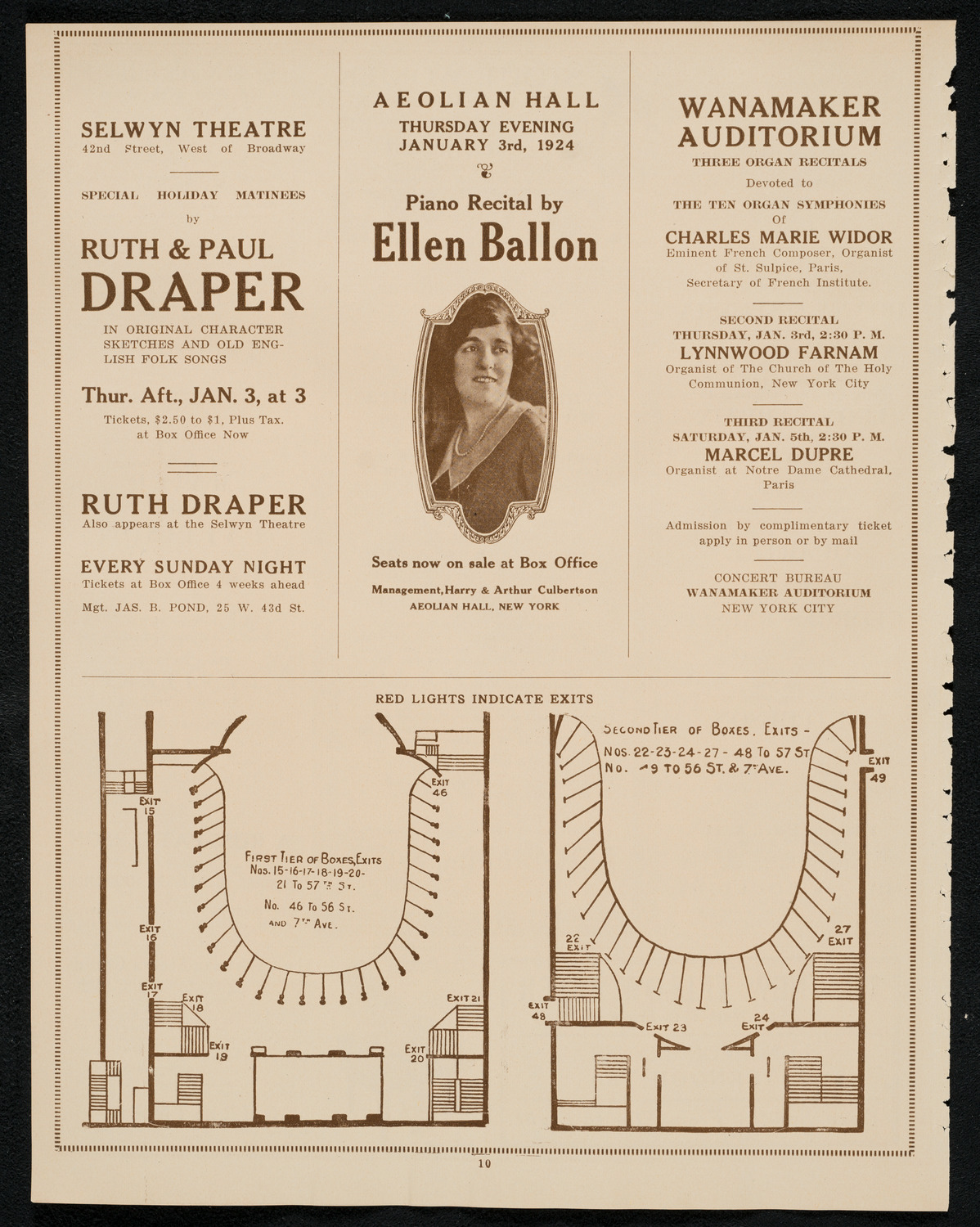 State Symphony Orchestra of New York, January 2, 1924, program page 10