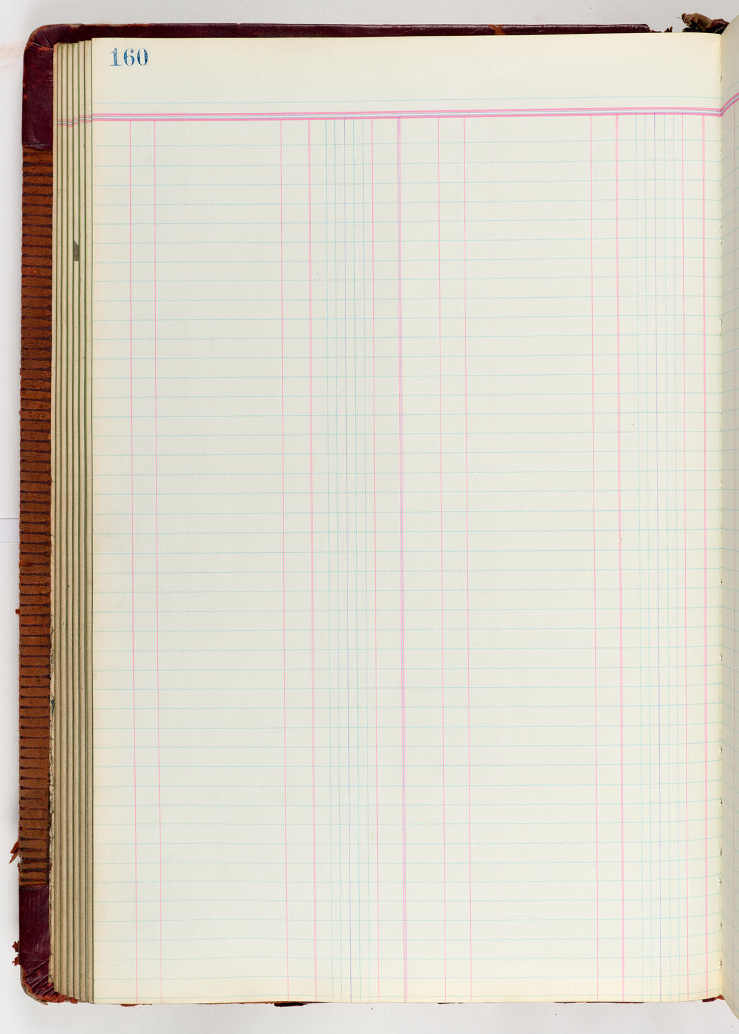 Music Hall Accounting Ledger Journal, volume 6, page 160