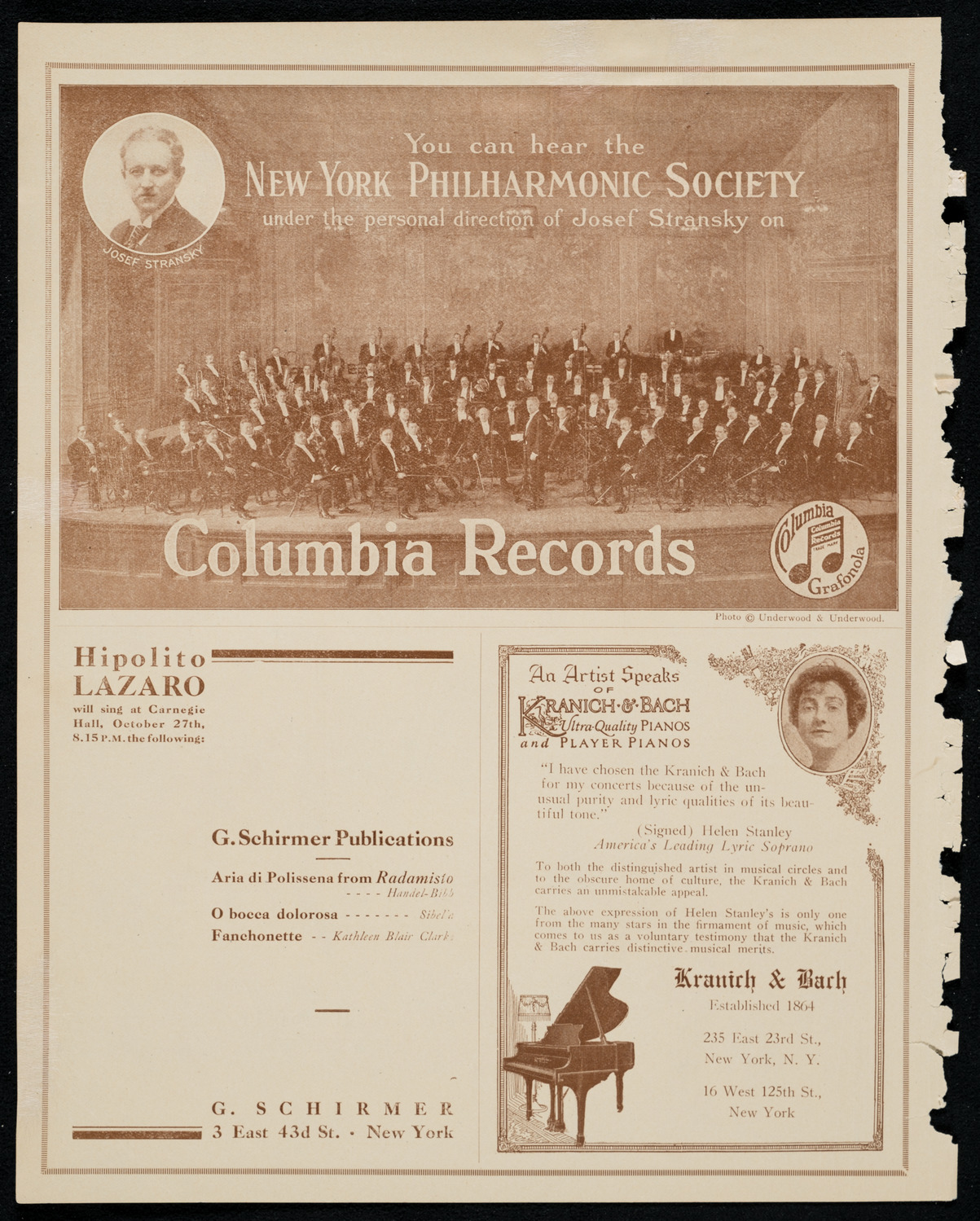 Michel Gusikoff, Violin, October 25, 1920, program page 6
