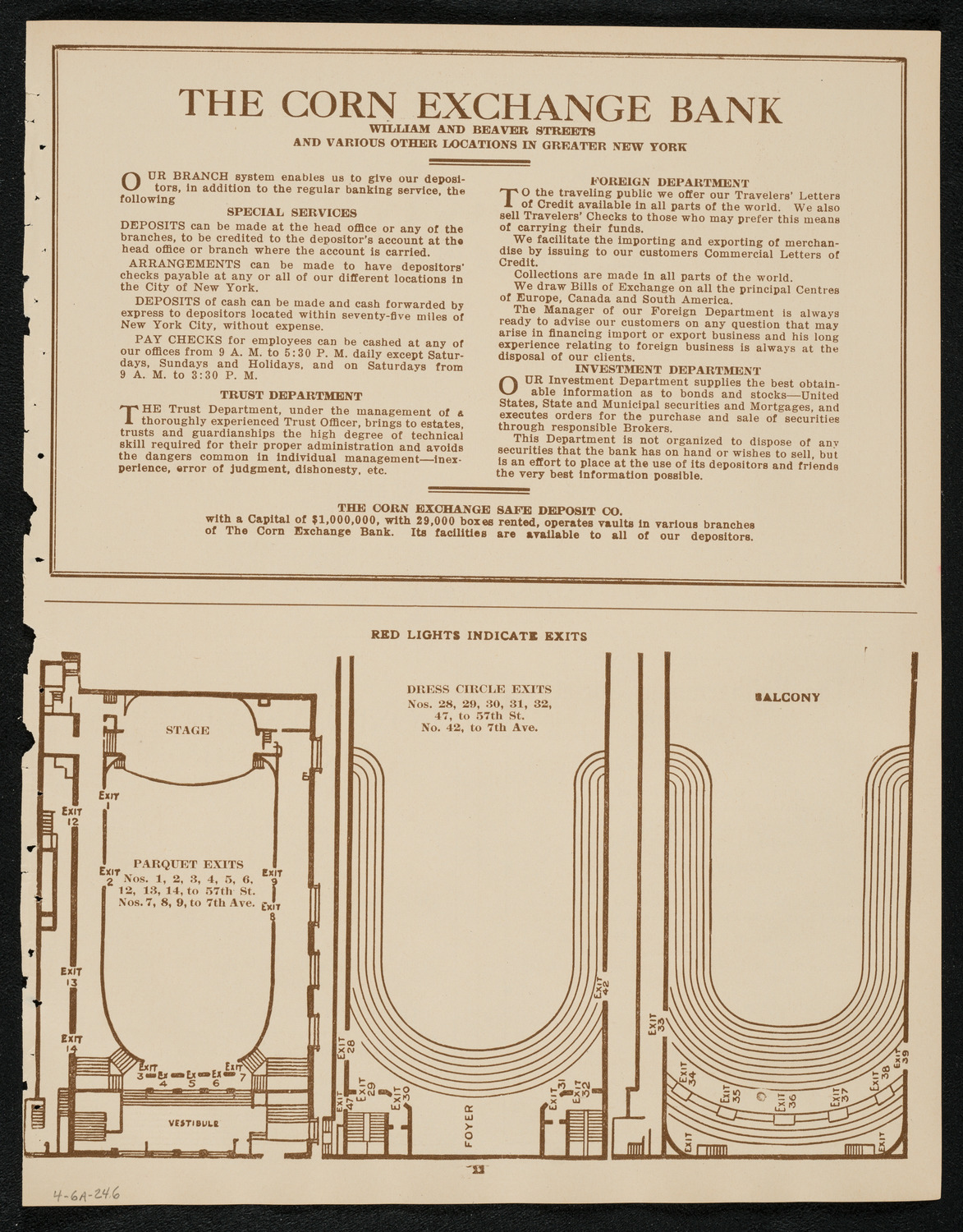 Jascha Heifetz, Violin, April 6, 1924, program page 11