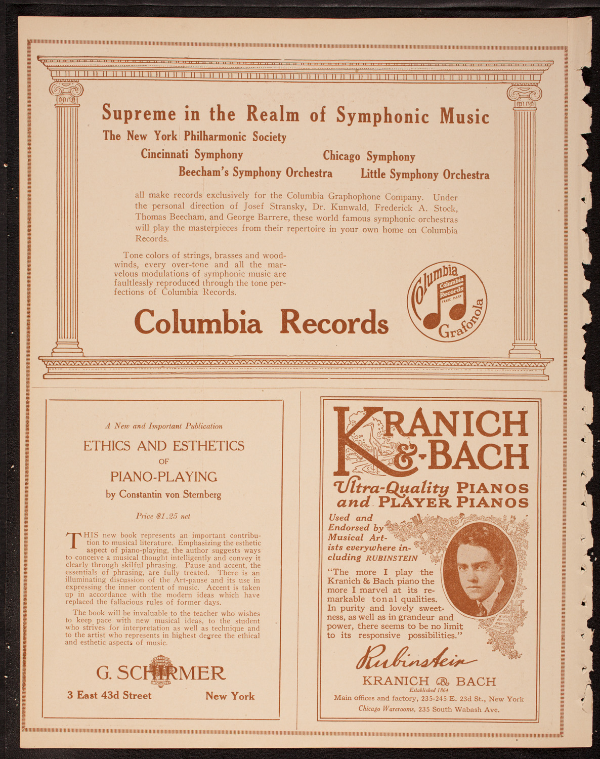 Boston Symphony Orchestra, November 10, 1917, program page 6