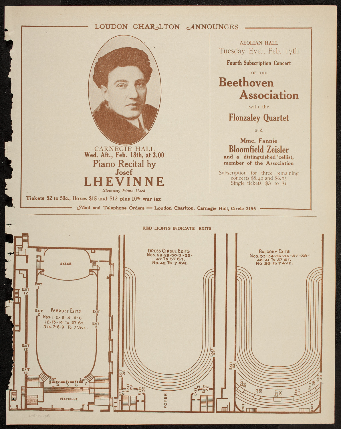 Boston Symphony Orchestra, February 5, 1920, program page 11