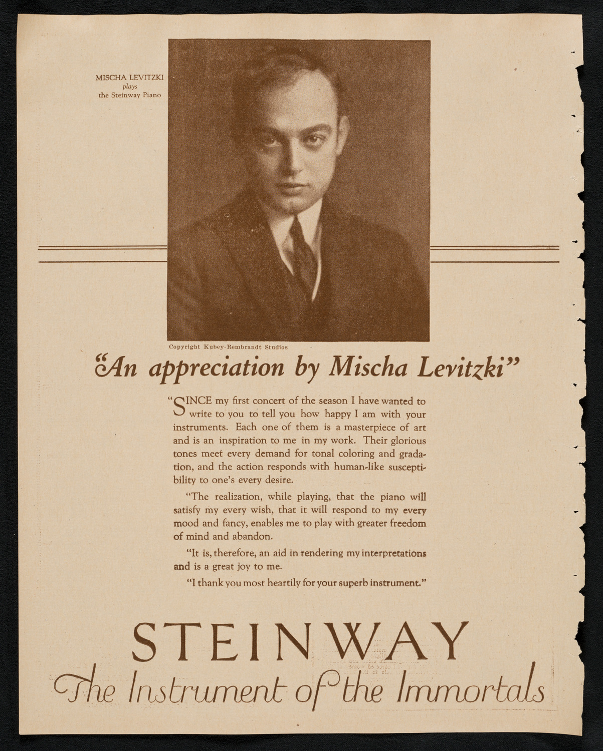 New York Symphony Orchestra, February 8, 1923, program page 4