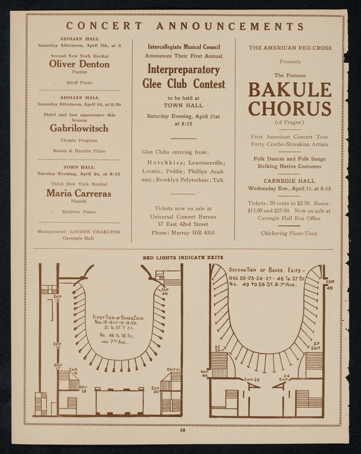 Sir Arthur Conan Doyle, April 6, 1923, program page 10