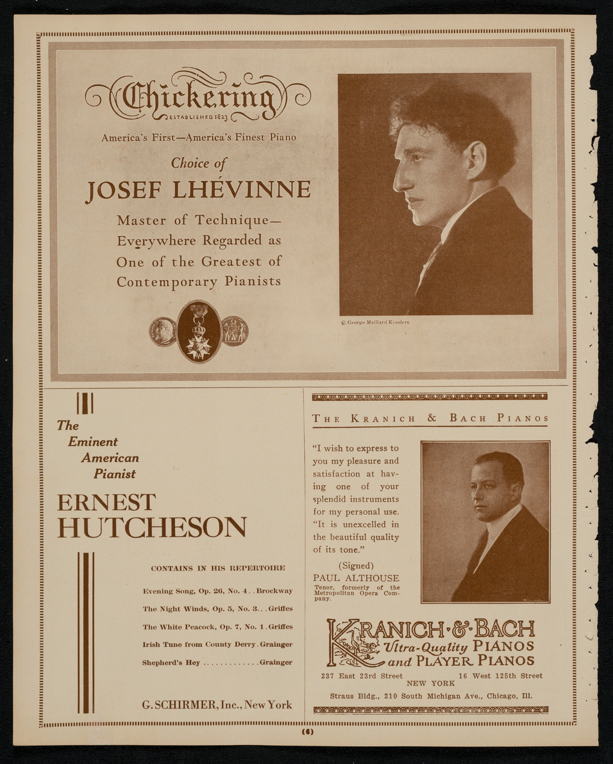 New York Philharmonic, November 28, 1925, program page 6