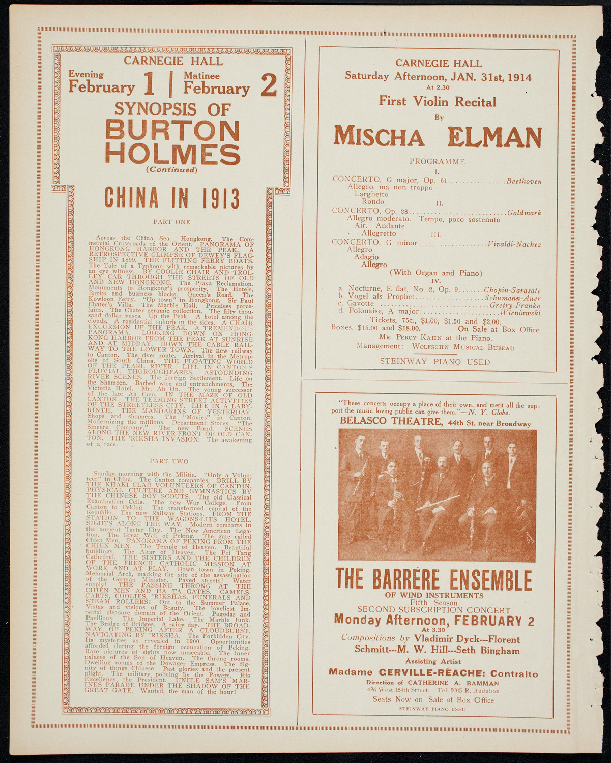 Burton Holmes Travelogue: Cruising Through the Philippines, January 26, 1914, program page 10