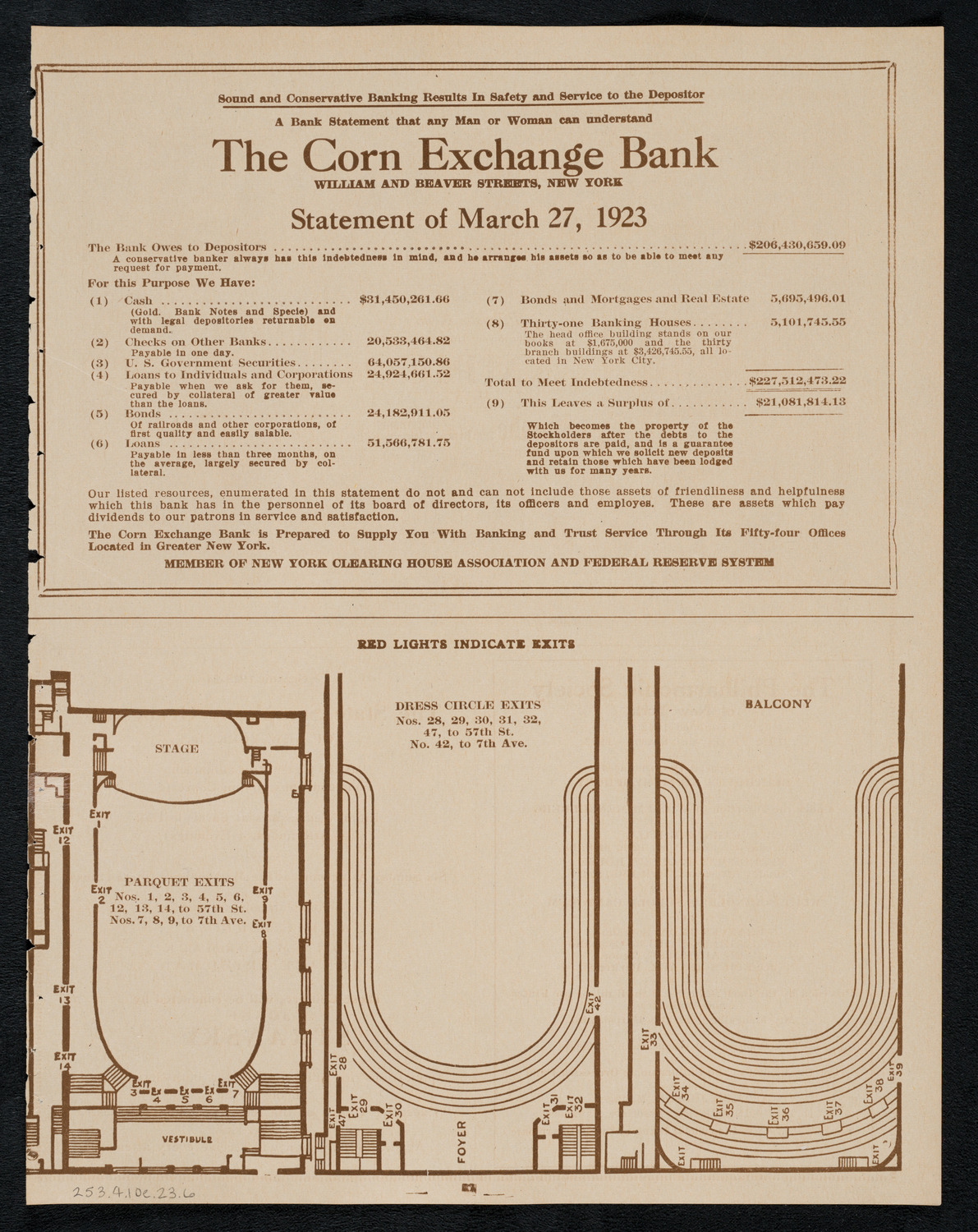 New York Banks' Glee Club, April 10, 1923, program page 11