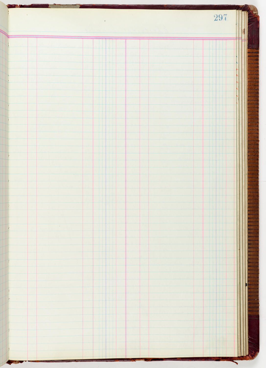 Music Hall Accounting Ledger Journal, volume 6, page 297