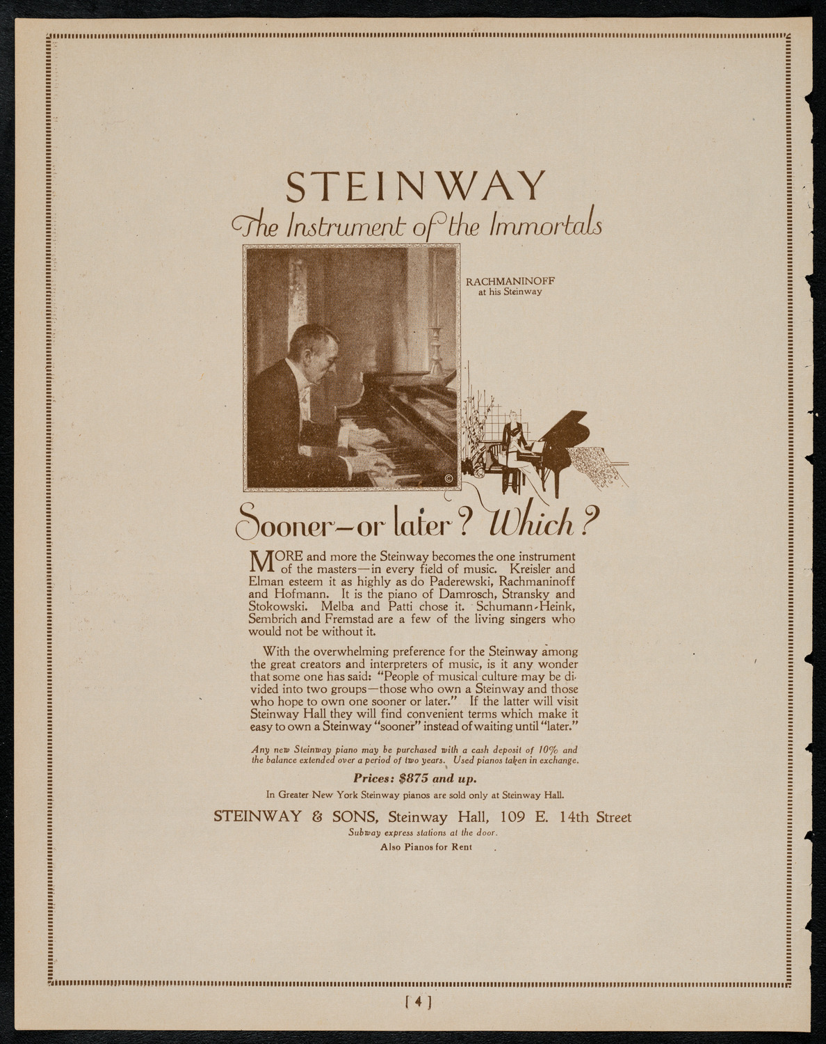 New York Banks' Glee Club, April 19, 1922, program page 4