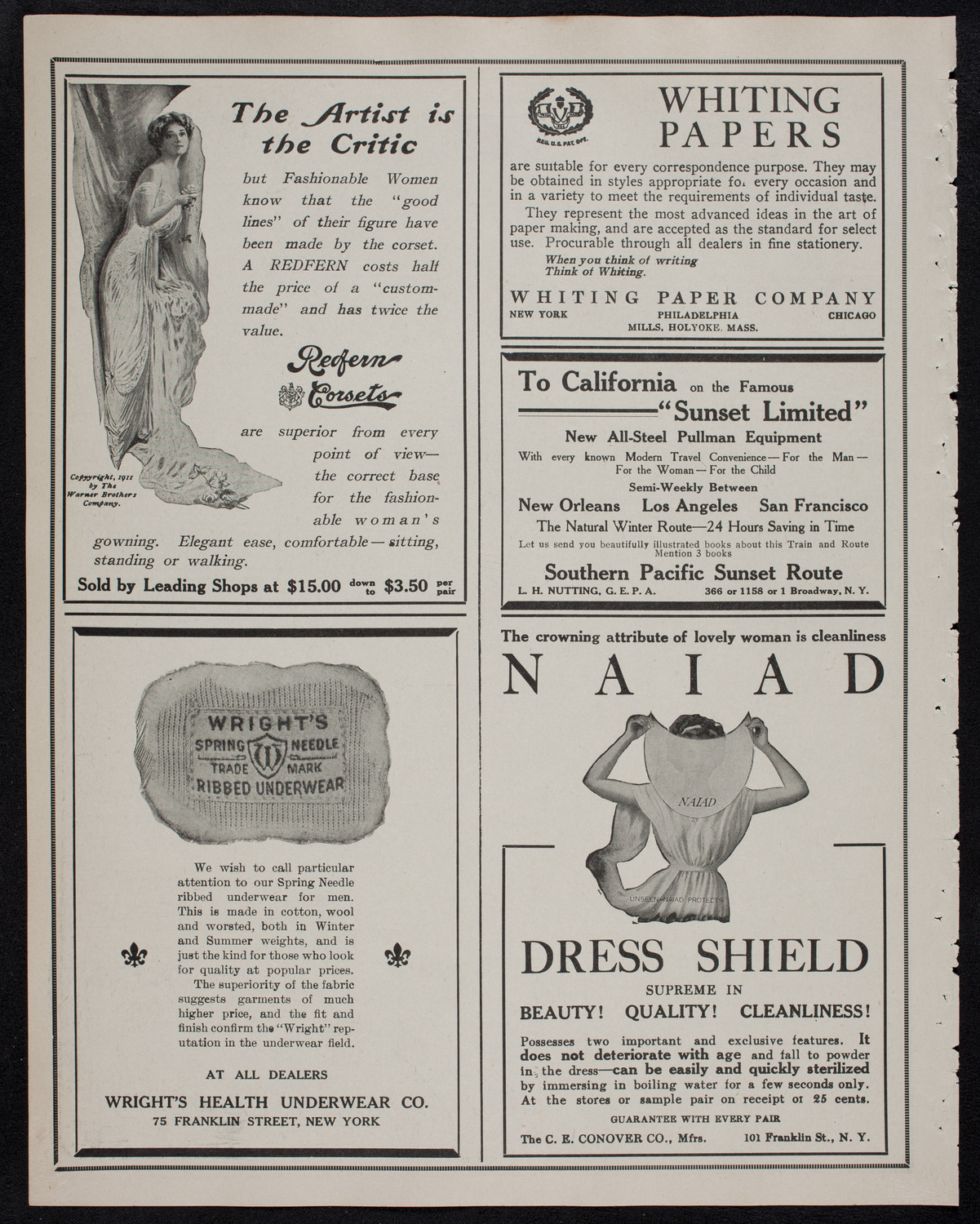 Olive Fremstad, Mezzo-Soprano, April 30, 1912, program page 2