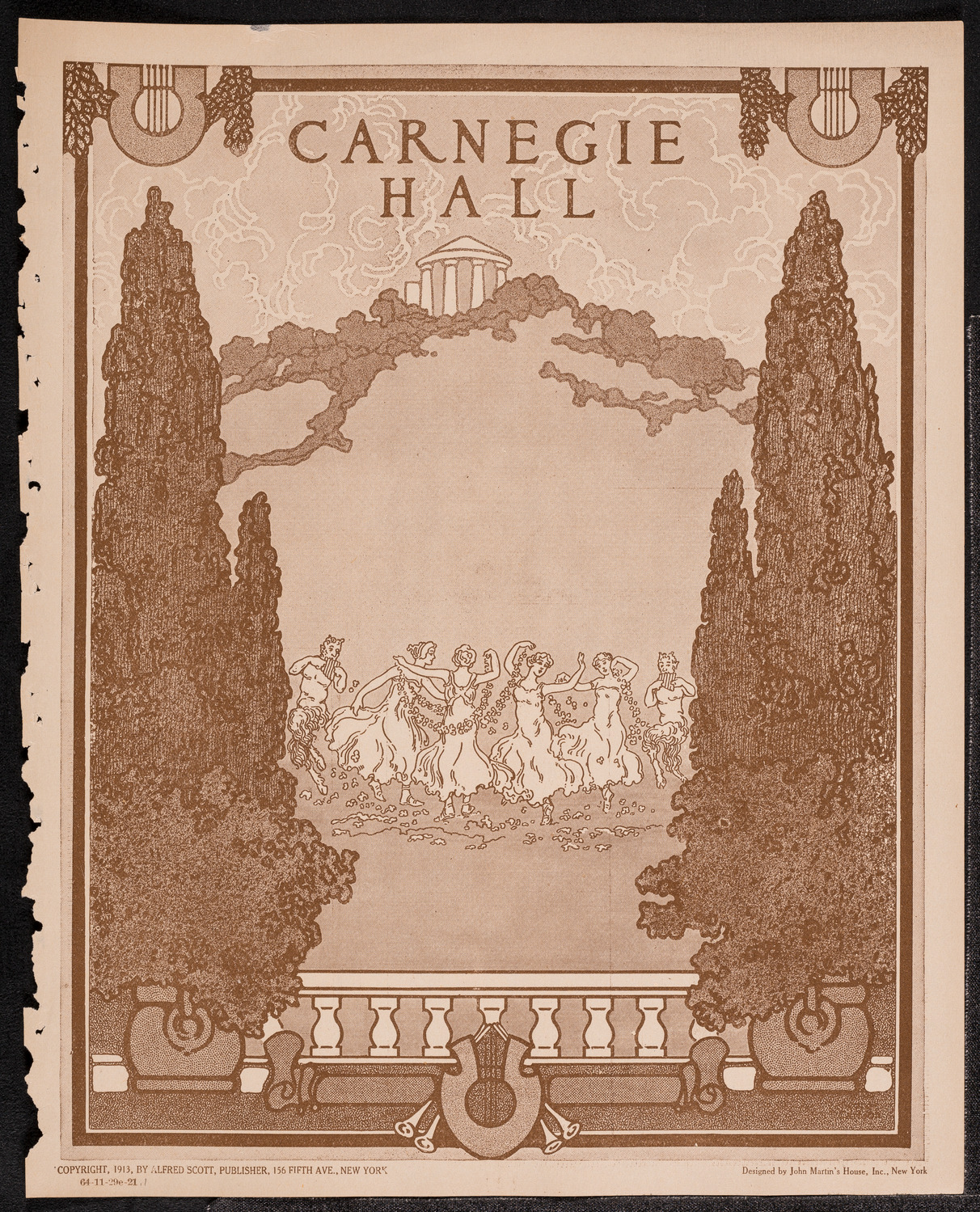 Philadelphia Orchestra, November 29, 1921, program page 1
