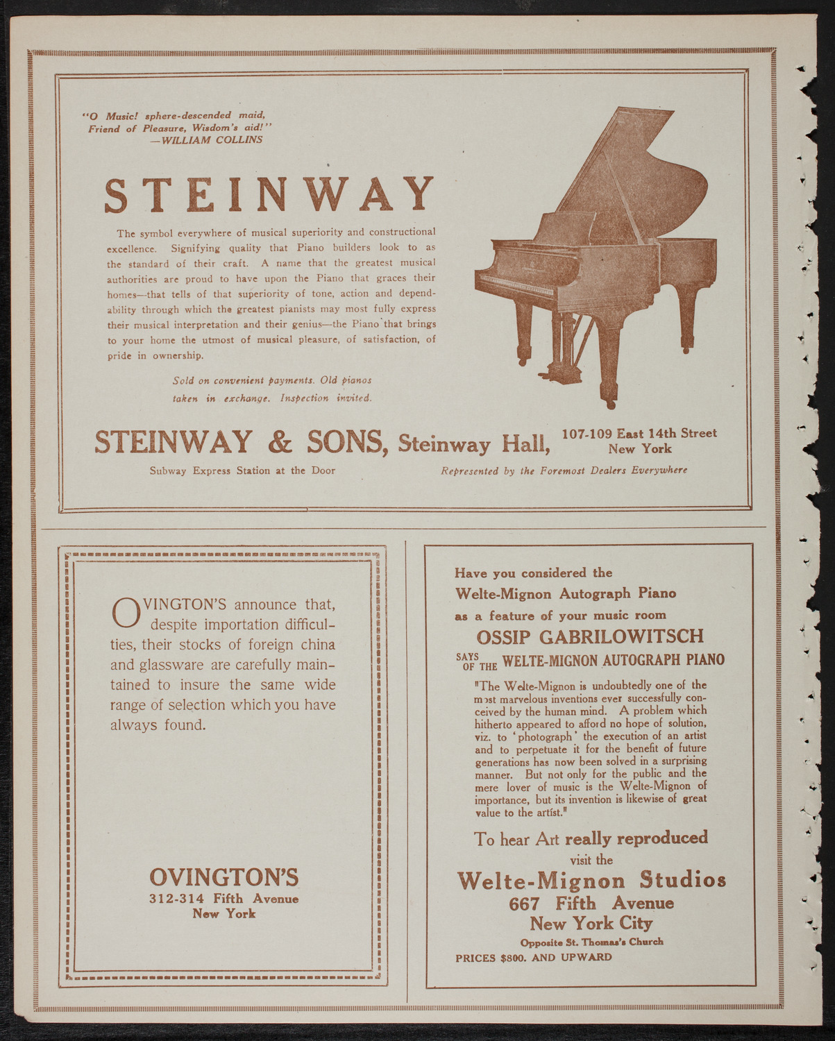 Lecture by Isaac F. Marcosson, January 25, 1918, program page 4