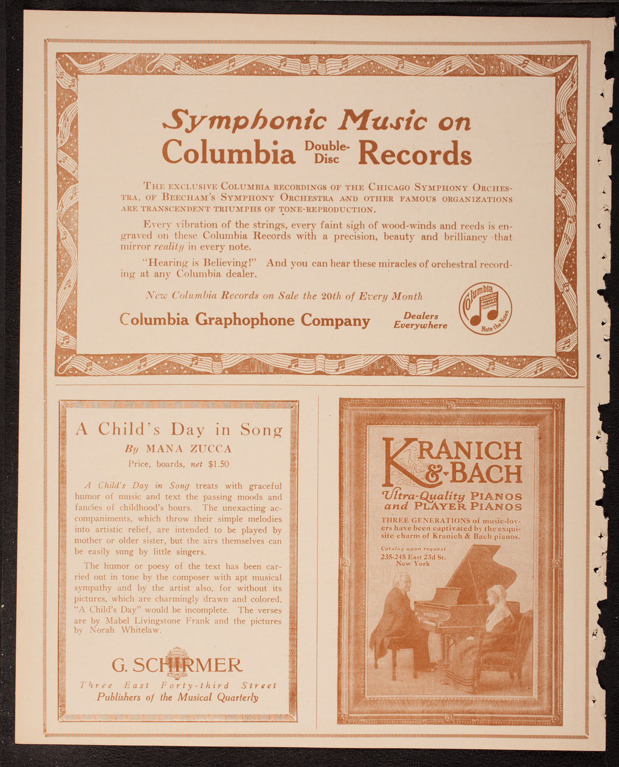 Boston Symphony Orchestra, March 17, 1917, program page 6