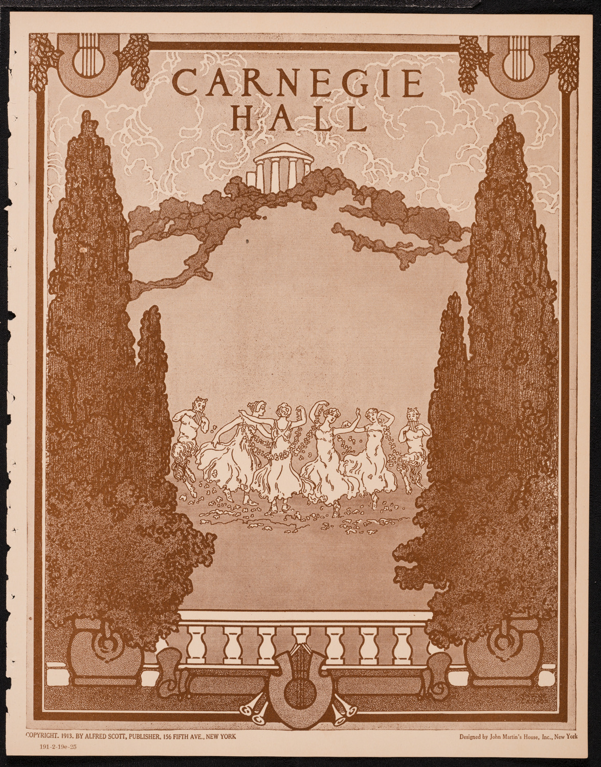 New York Philharmonic, February 19, 1925, program page 1