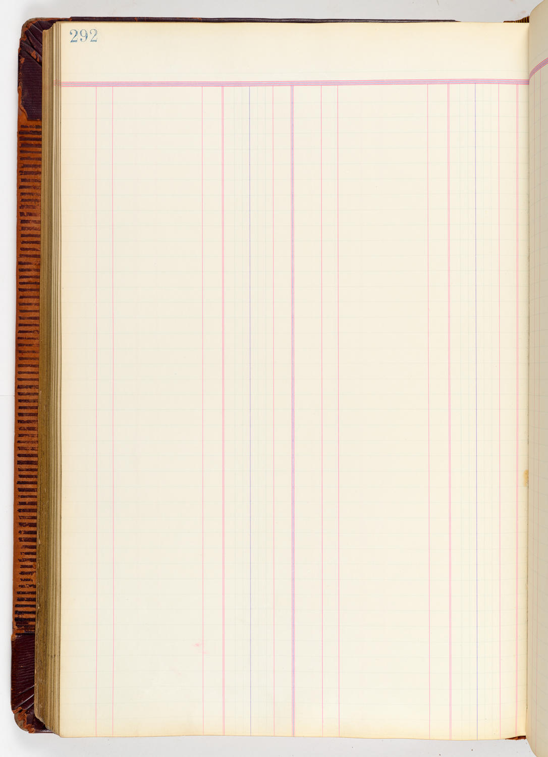 Music Hall Accounting Ledger, volume 3, page 292