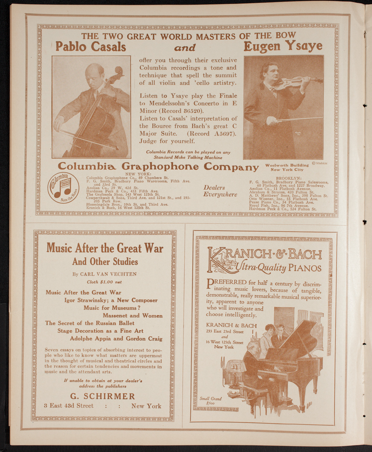 Orchestral Society of New York, January 1, 1916, program page 6