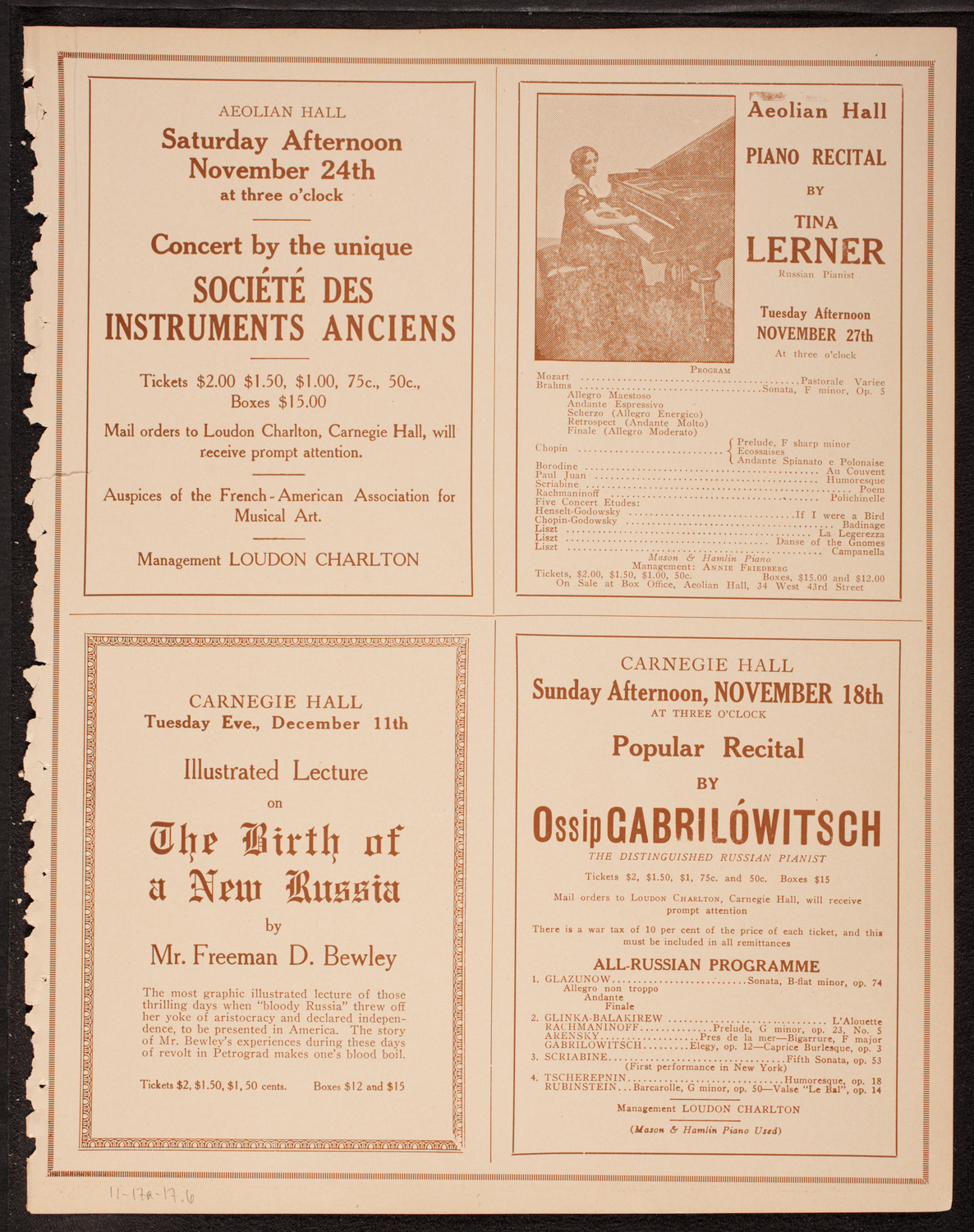 Symphony Concert for Young People, November 17, 1917, program page 11