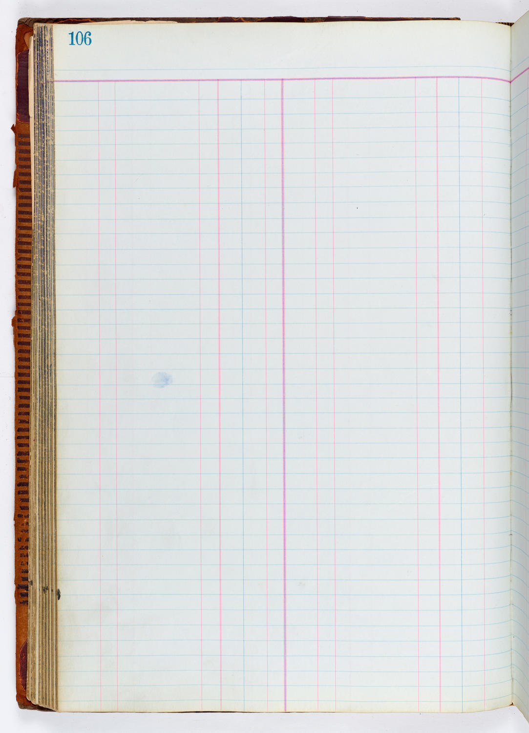 Music Hall Accounting Ledger, volume 1, page 106