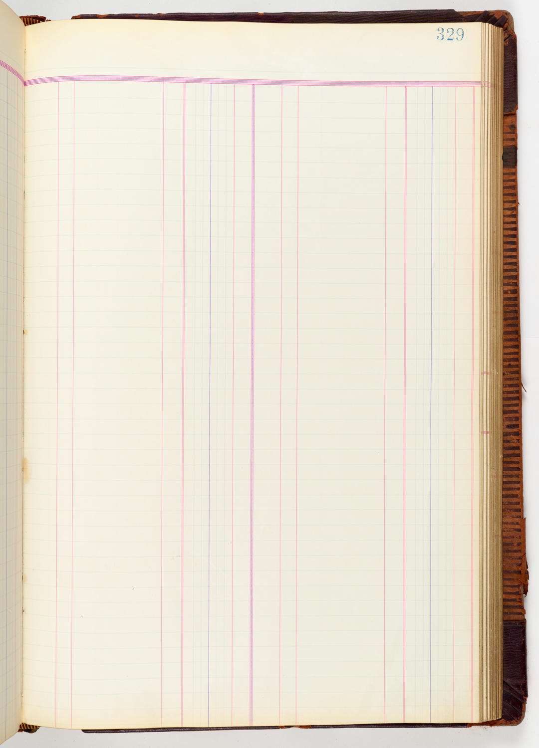 Music Hall Accounting Ledger, volume 3, page 329