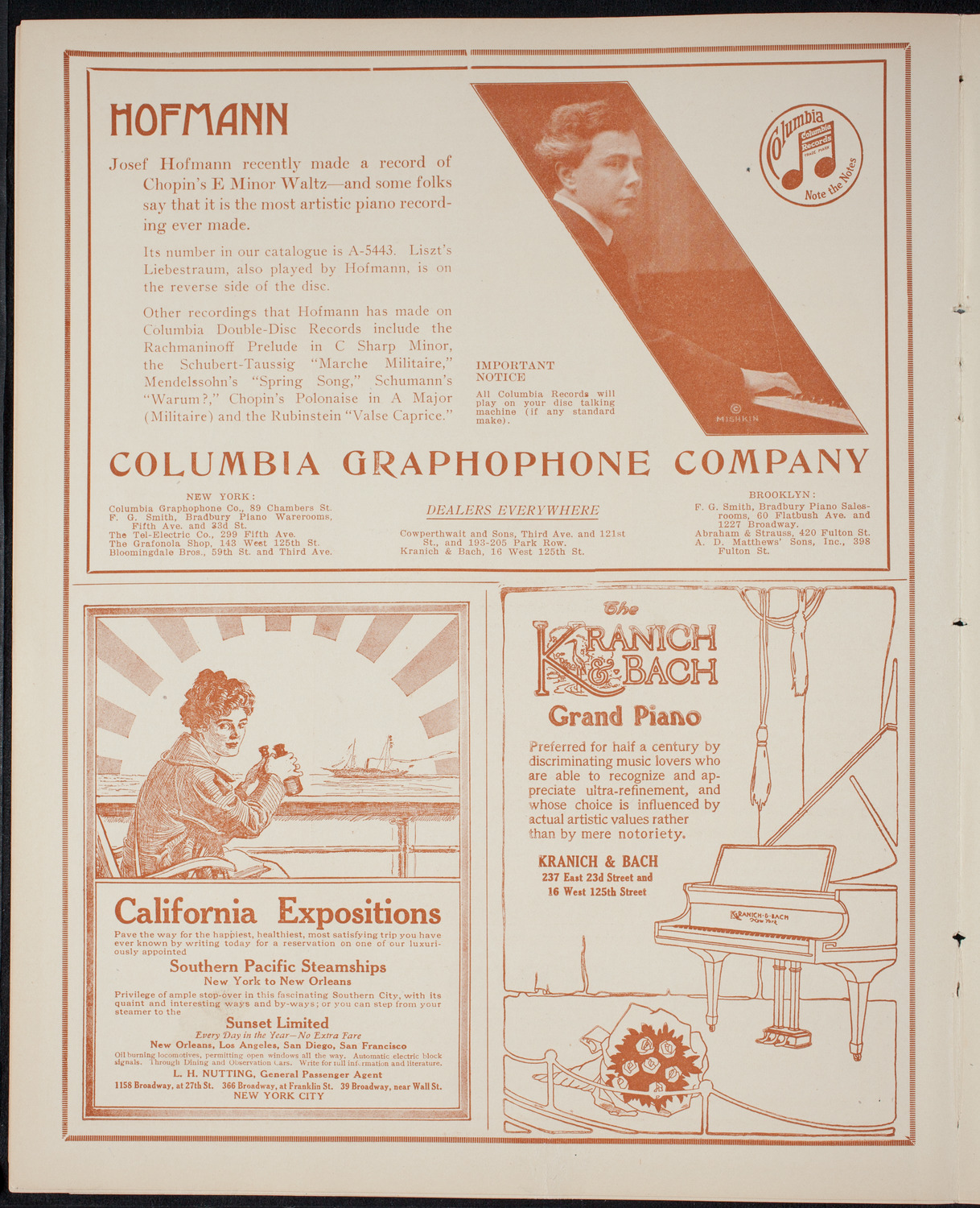 New York Symphony Orchestra, March 2, 1915, program page 6