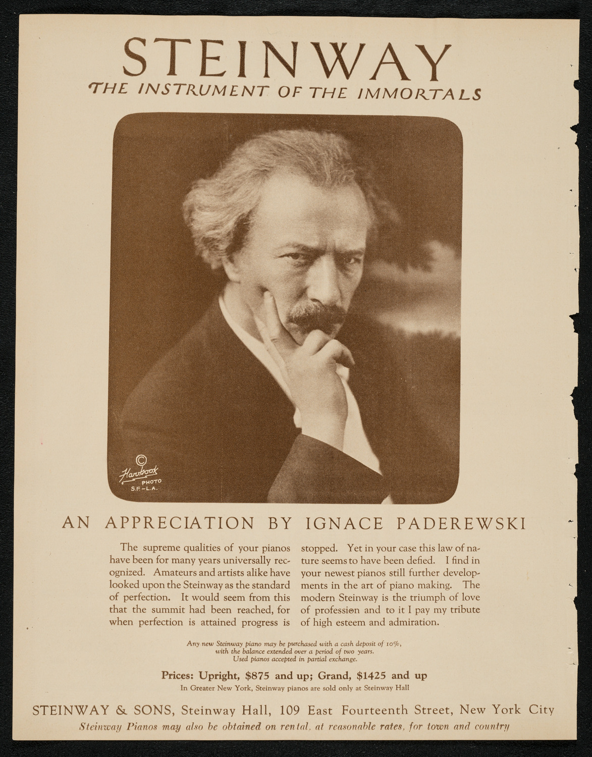 New York Symphony Orchestra, March 27, 1924, program page 4