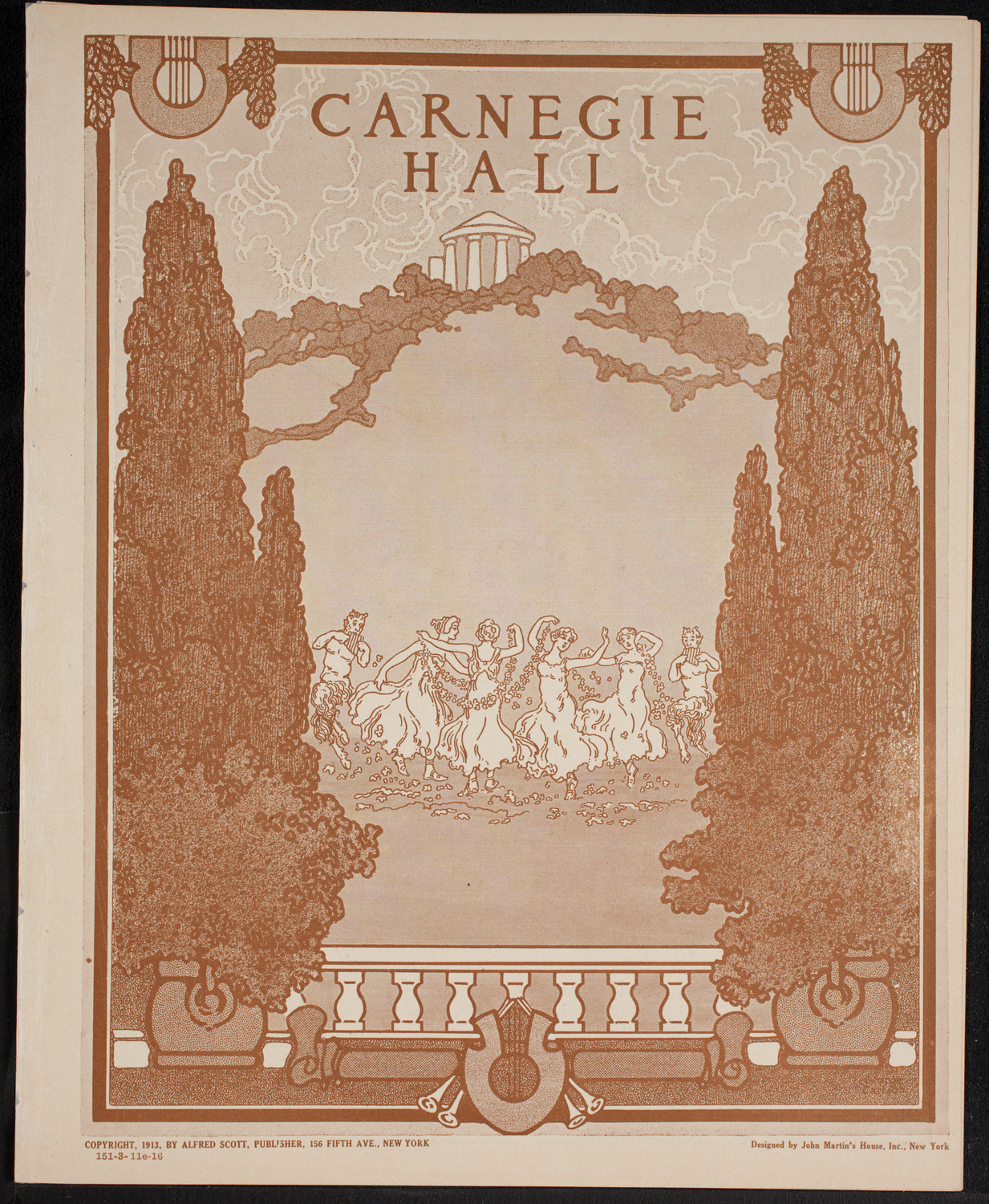 New York Philharmonic, March 11, 1916, program page 1