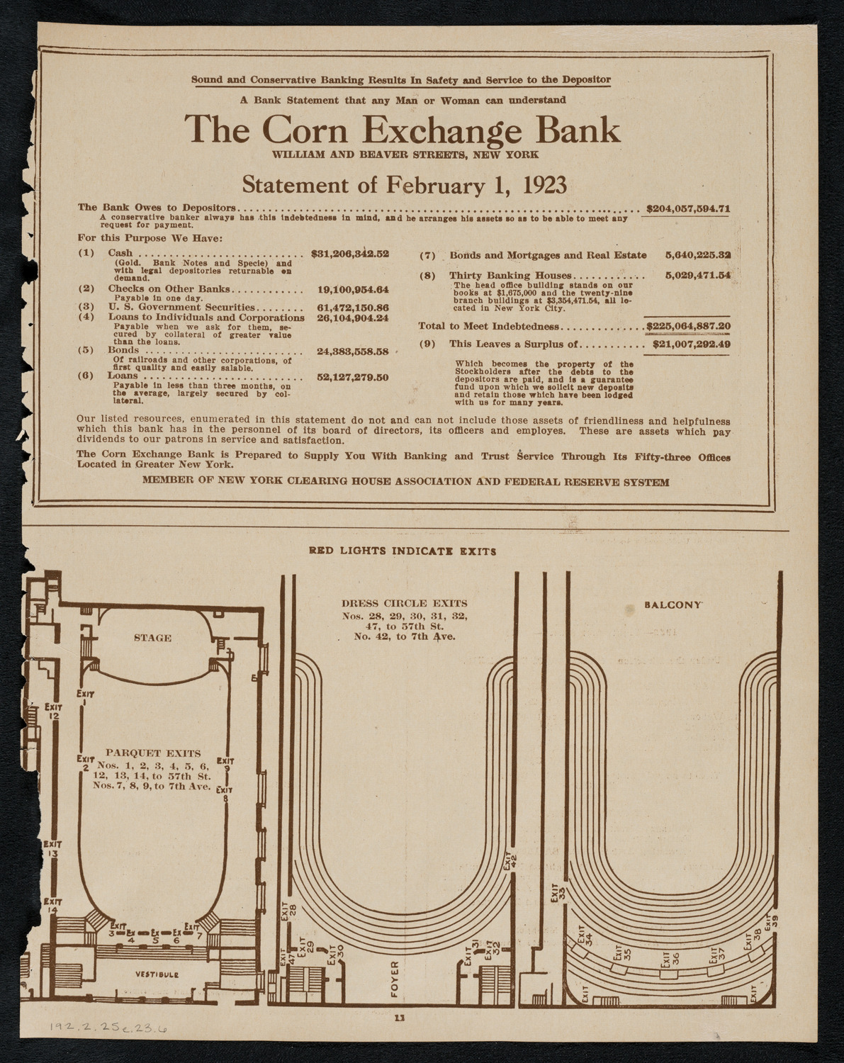 Hebrew National Orphan Home Concert, February 25, 1923, program page 11