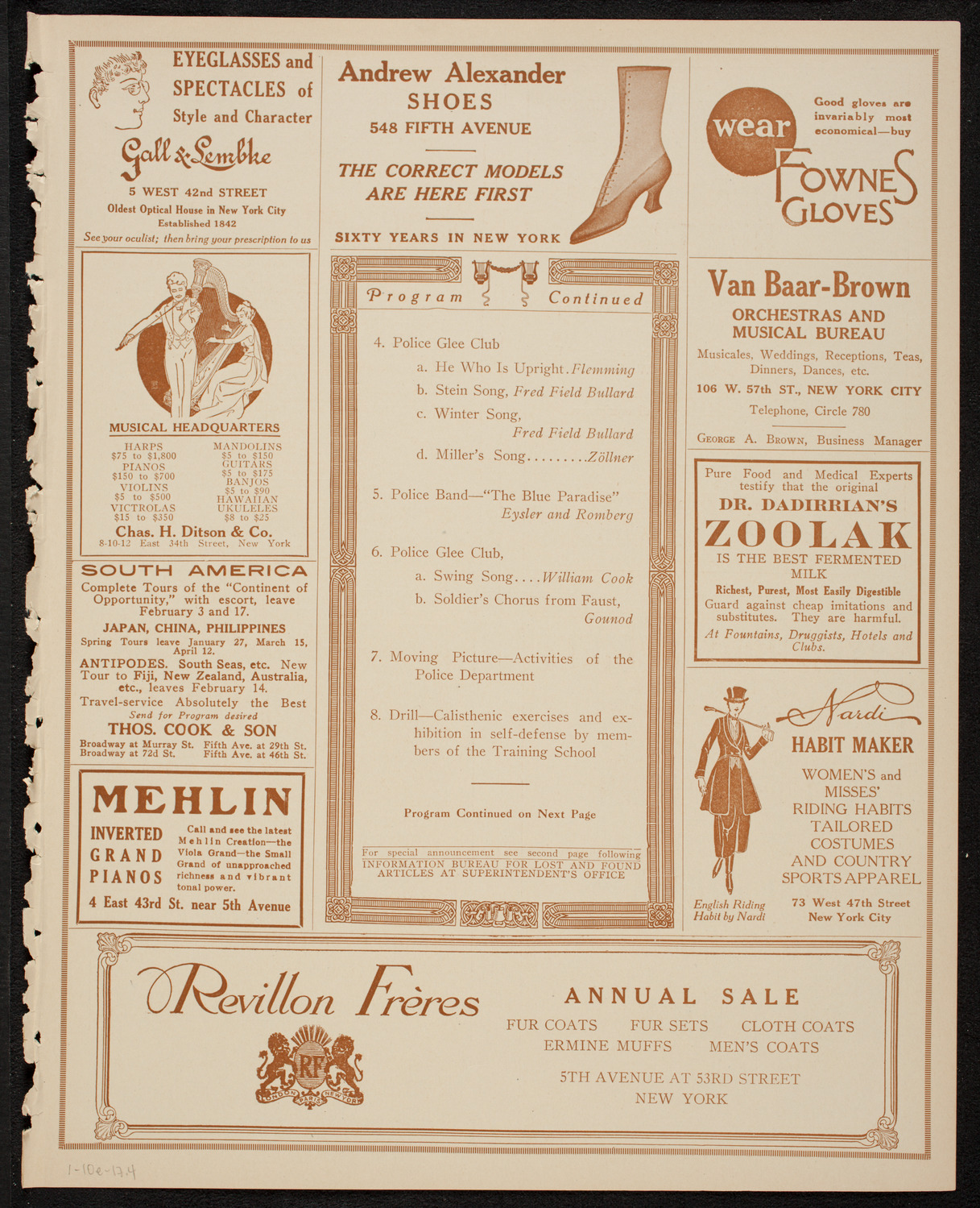 The Civic Forum, January 10, 1917, program page 7