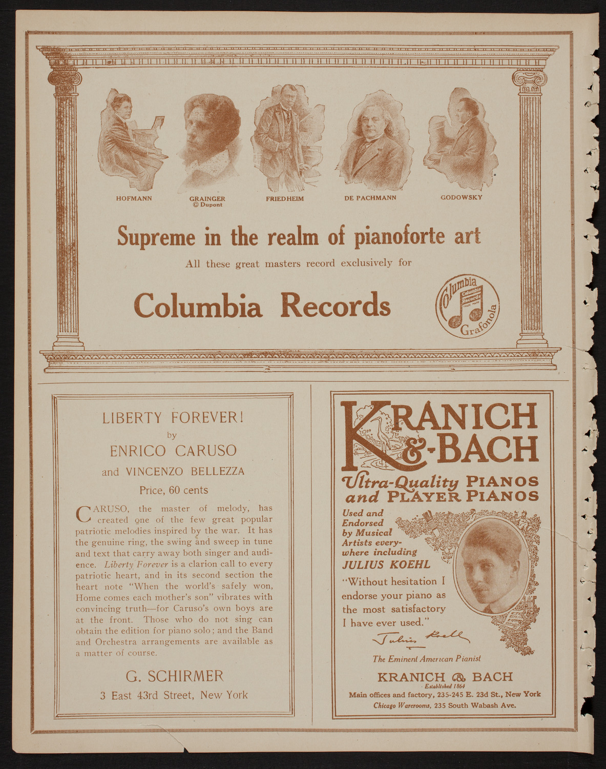 Benefit: American Red Cross, May 23, 1918, program page 6