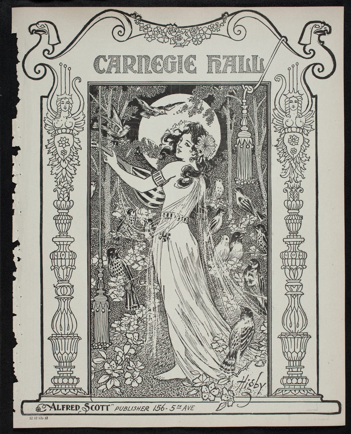 New York Philharmonic, December 12, 1912, program page 1