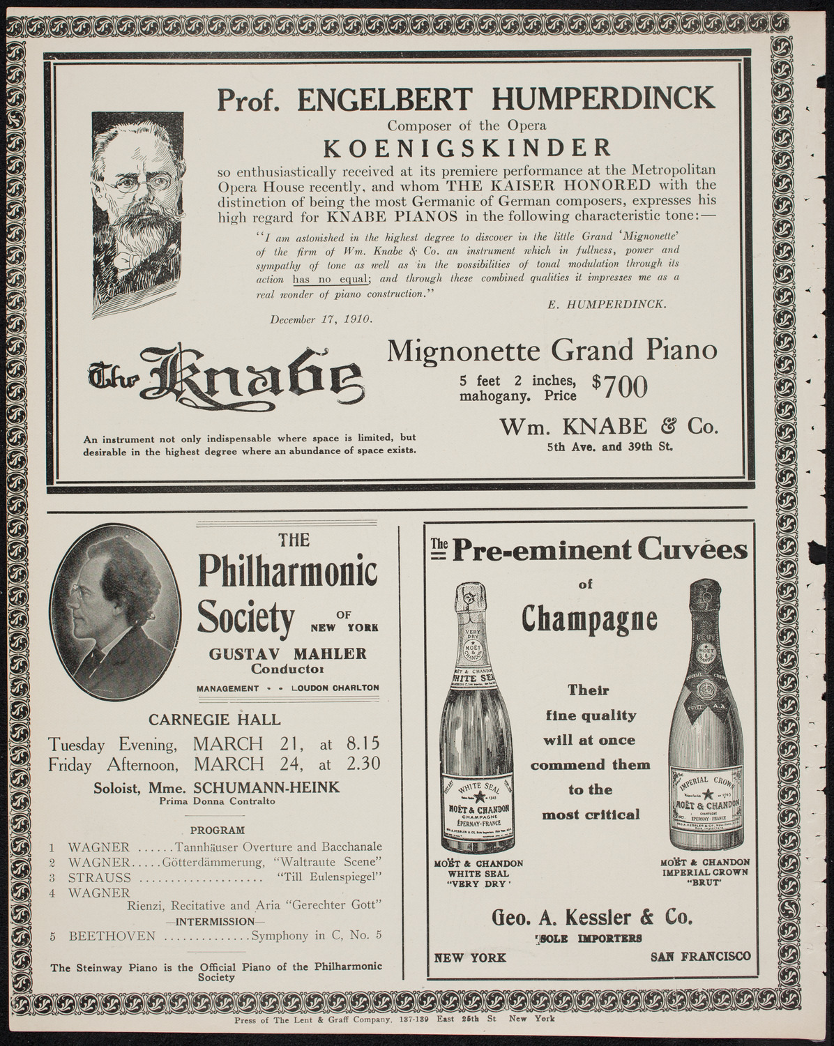 Farnsworth's Travel Talks, March 19, 1911, program page 12