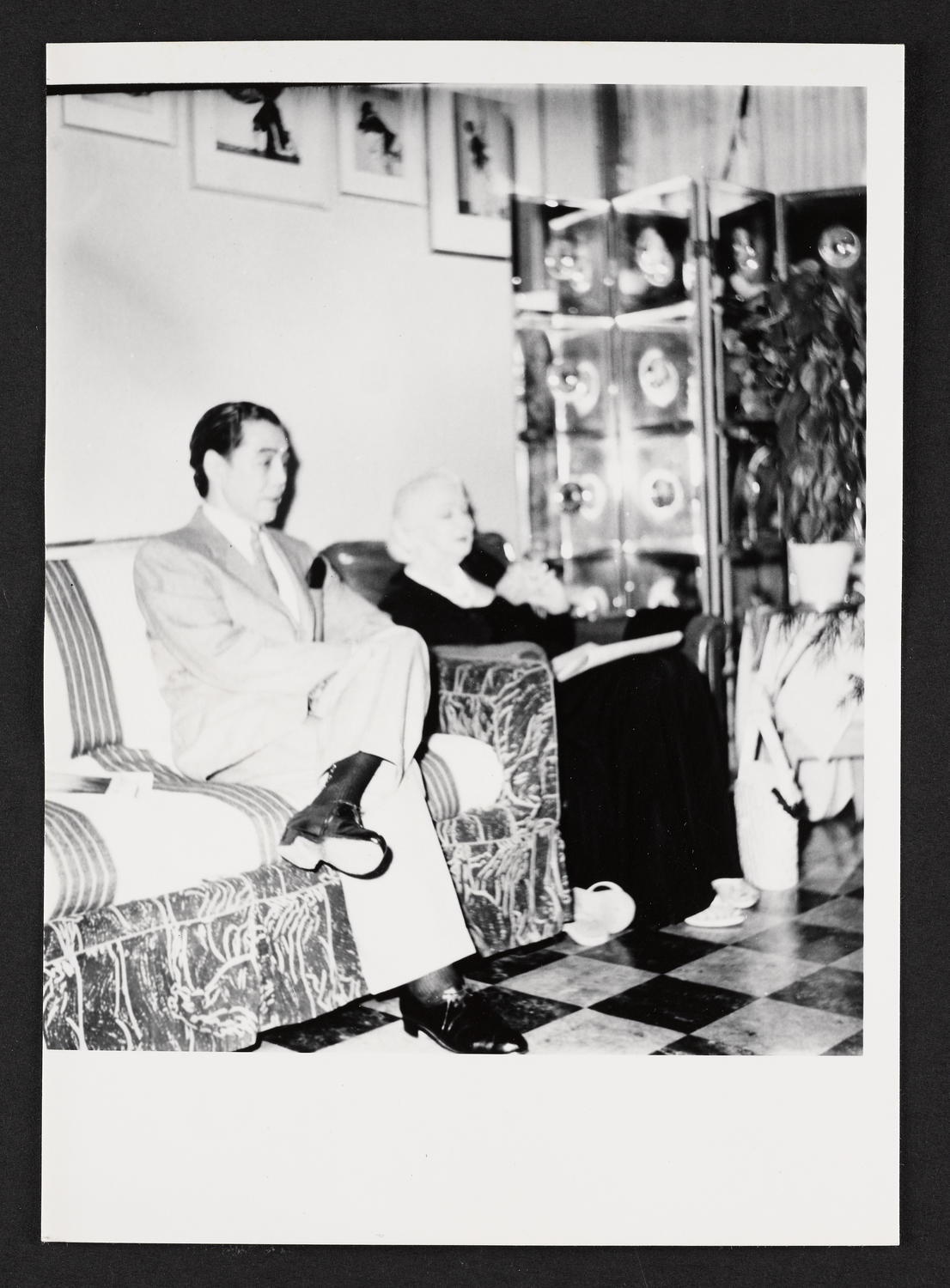 Yeichi Nimura and Ruth St. Denis at Ballet Arts, Carnegie Hall Studio #60, July 1959