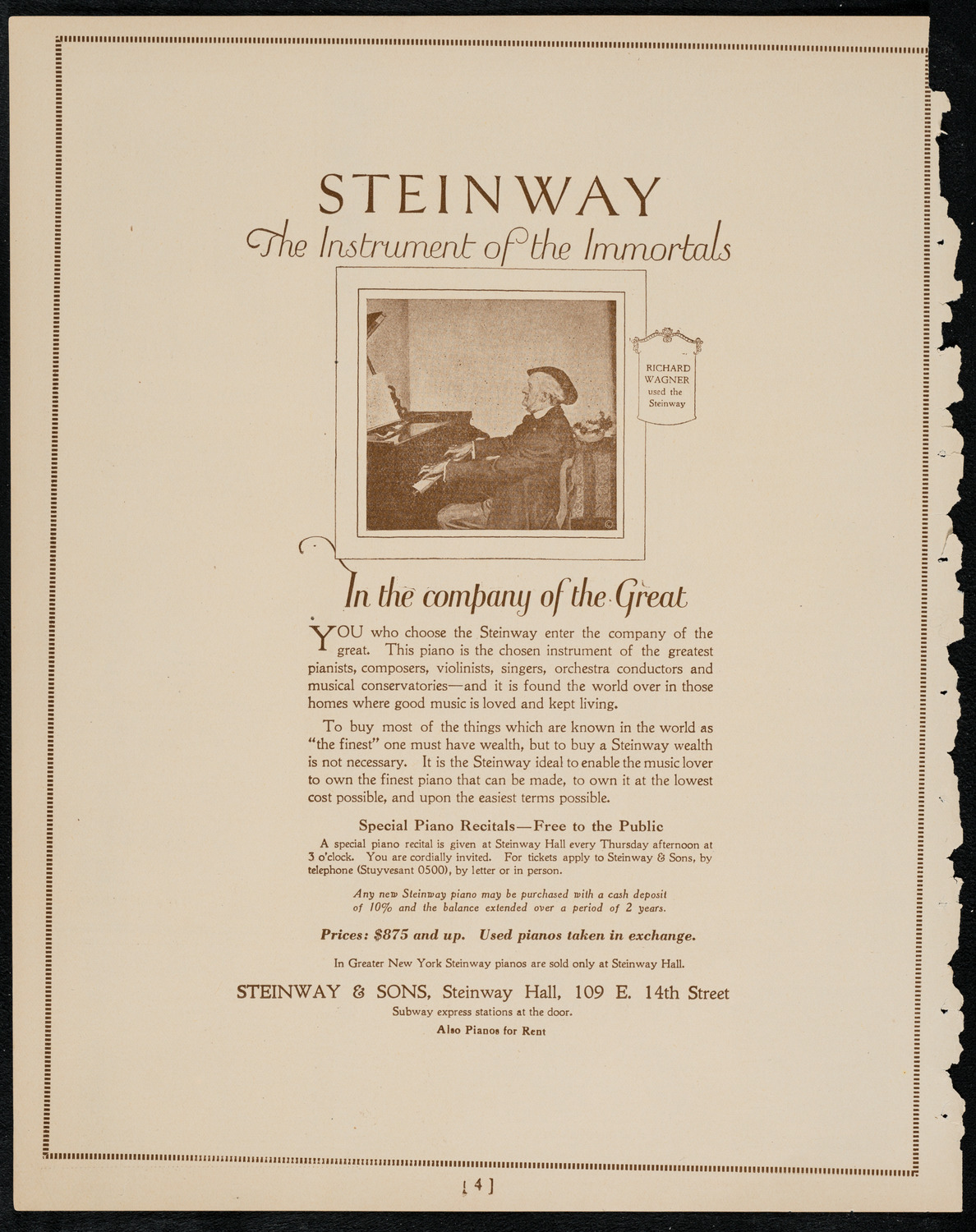 Symphony Concert for Young People, January 28, 1922, program page 4