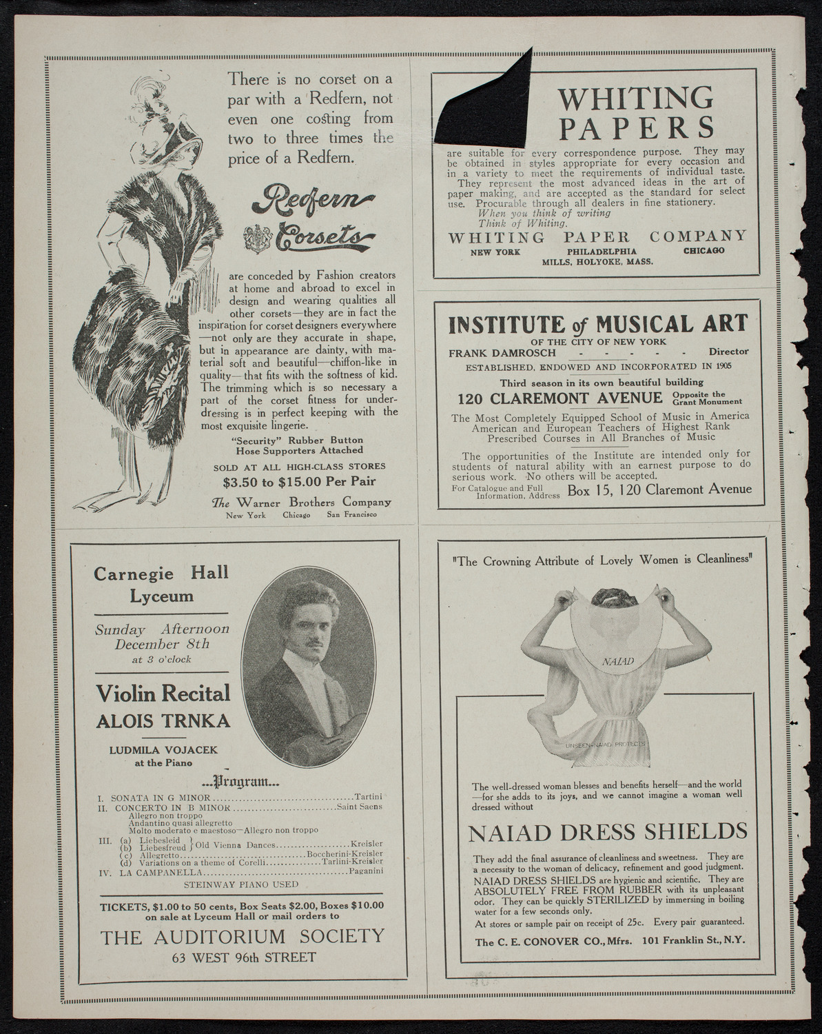 Elmendorf Lecture: The Great Southwest, October 27, 1912, program page 2