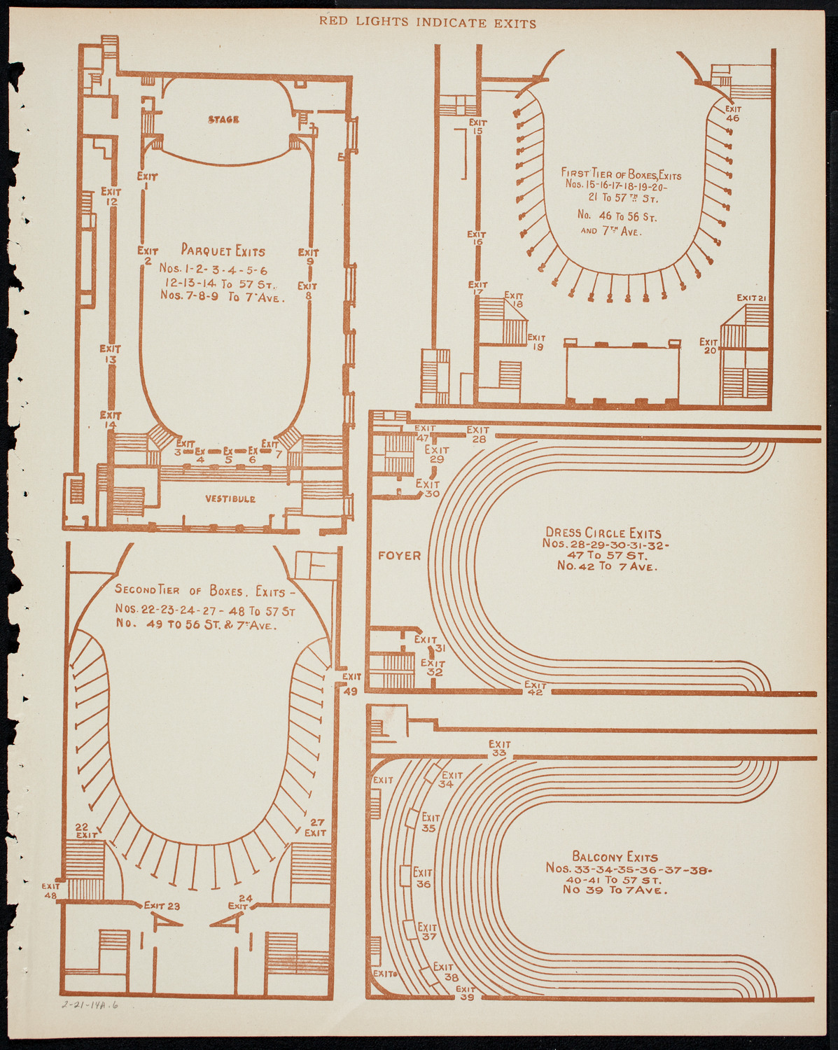 Boston Symphony Orchestra, February 21, 1914, program page 11