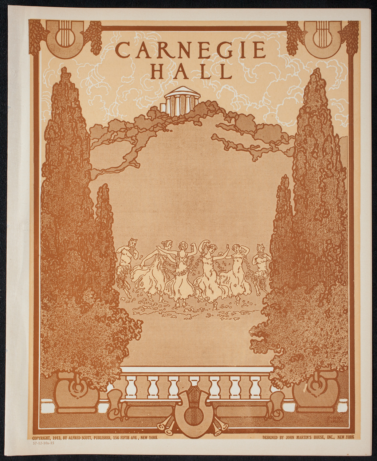 New York Philharmonic, December 10, 1915, program page 1