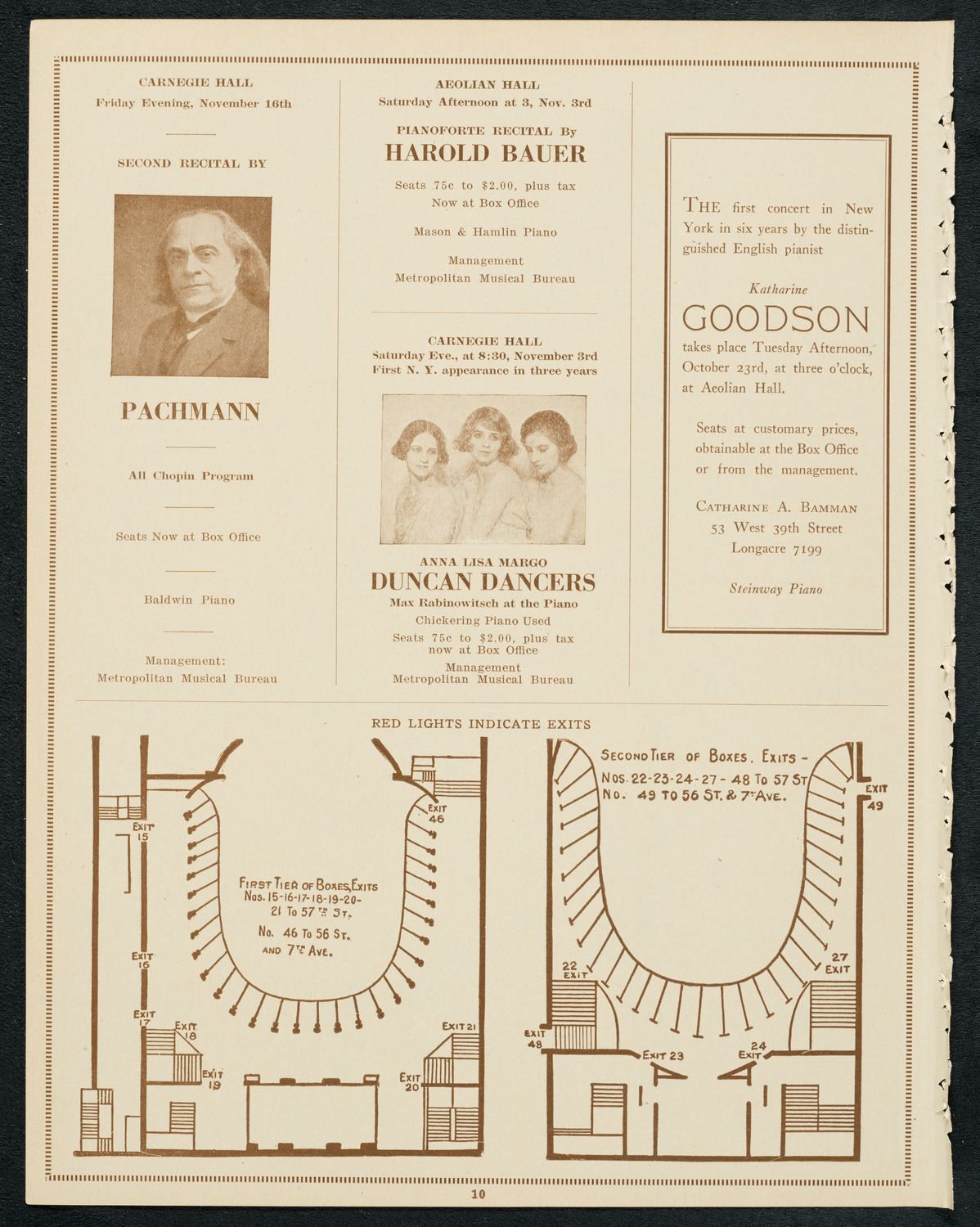 Concert and Address in Honor of Christopher Columbus, October 12, 1923, program page 10