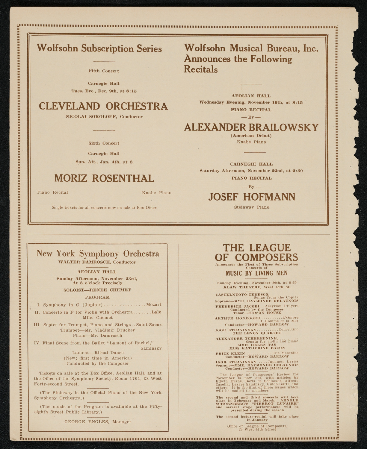 Paul Whiteman and His Orchestra, November 15, 1924, program page 8