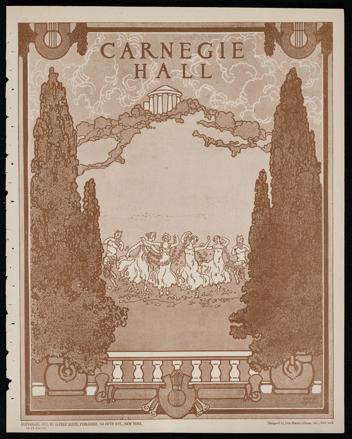 New York Philharmonic, November 11, 1920, program page 1