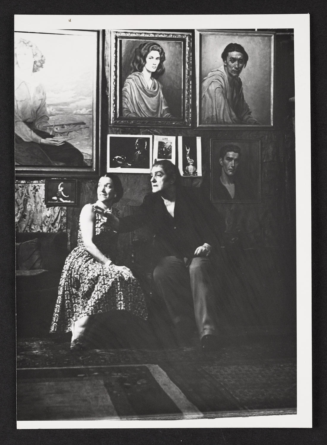 Lisan Kay and Paul Swan in Paul Swan's Carnegie Hall Studio, September 3, 1960