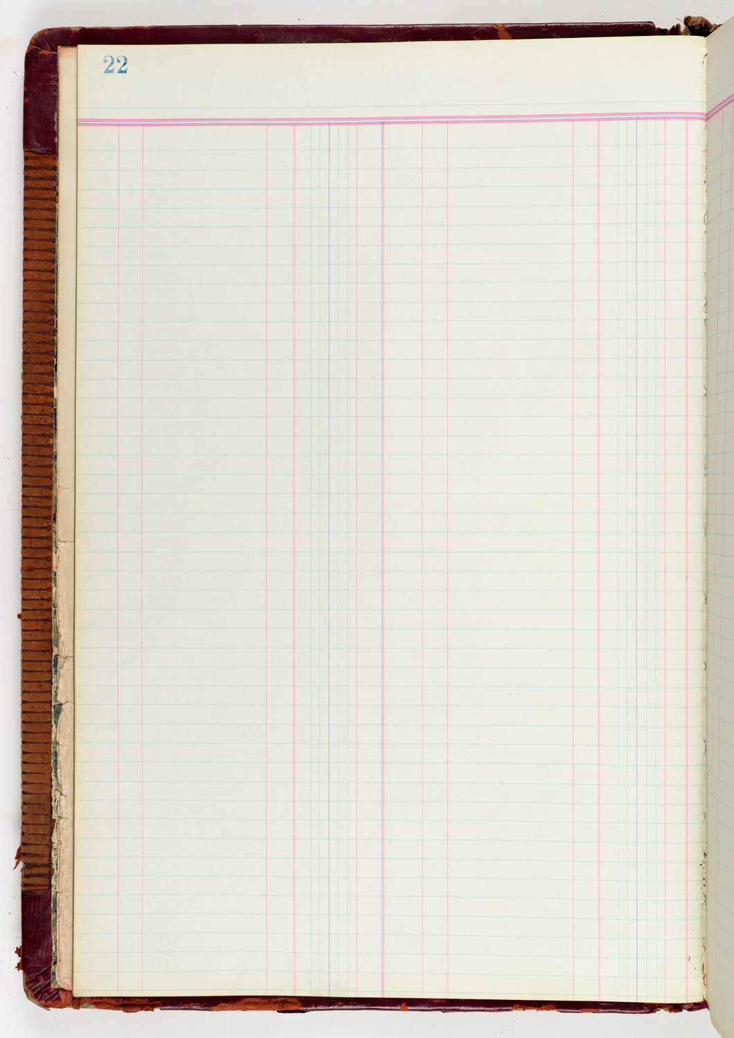 Music Hall Accounting Ledger Journal, volume 6, page 22