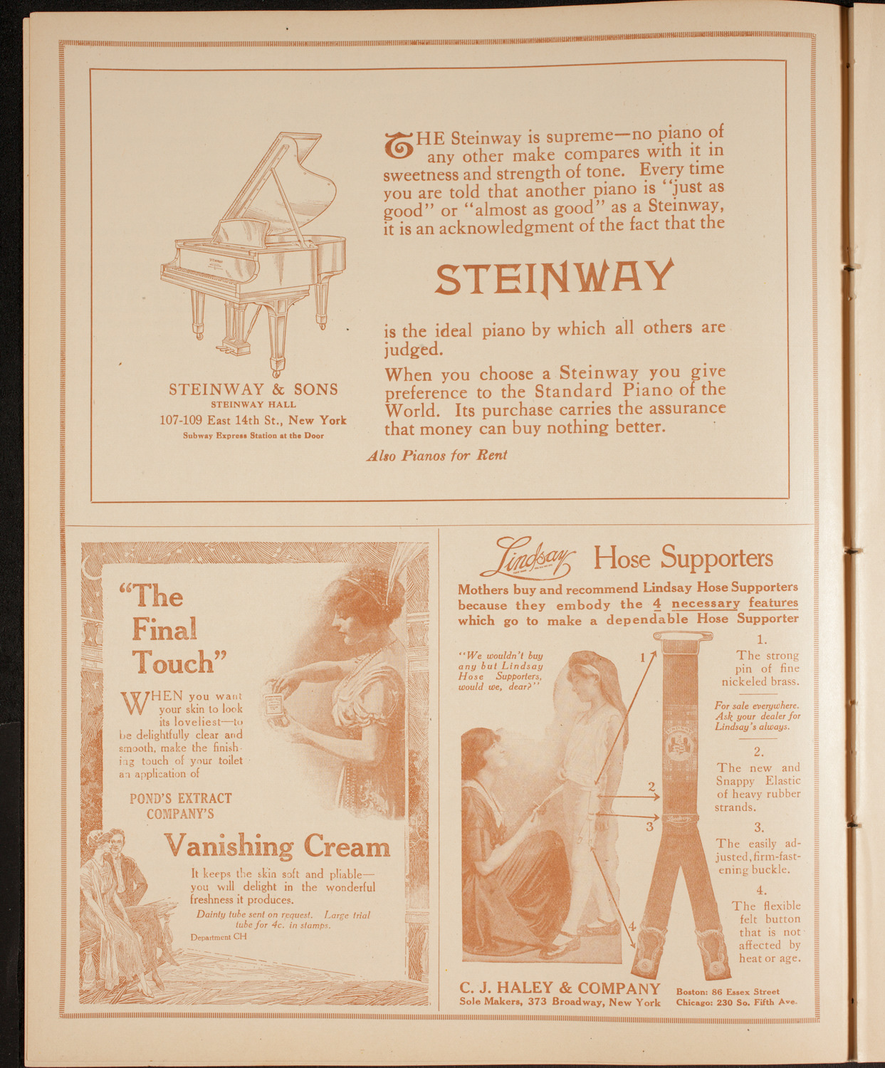 Olga Samaroff, Piano, November 28, 1914, program page 4