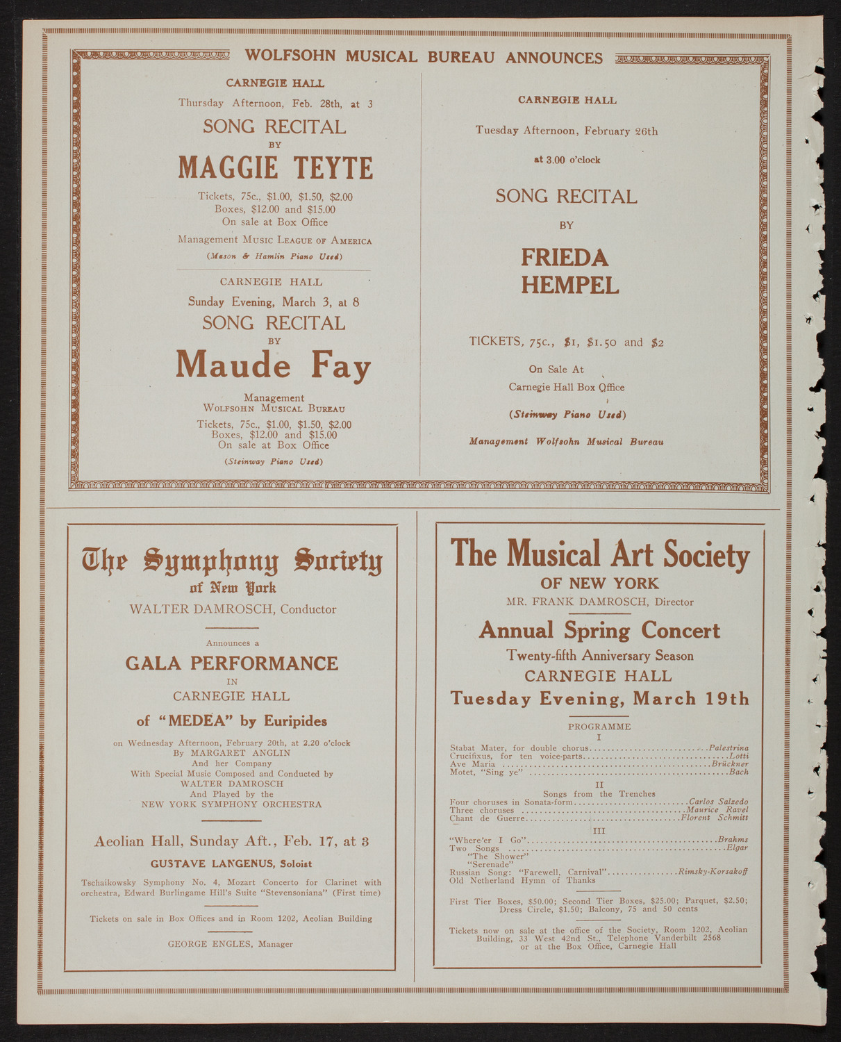 Russian Symphony Society of New York, February 16, 1918, program page 8