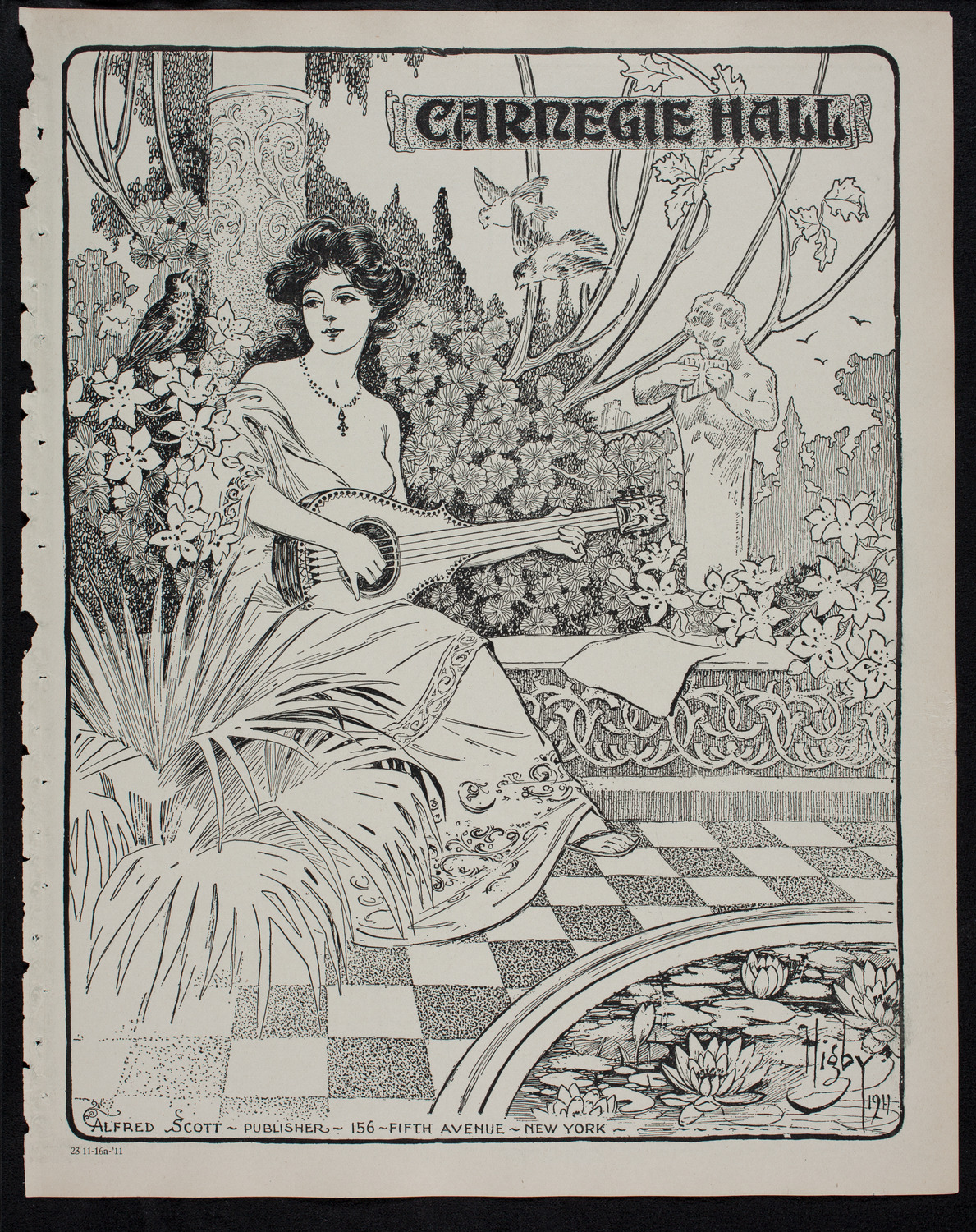 Maggie Teyte, Soprano, November 16, 1911, program page 1