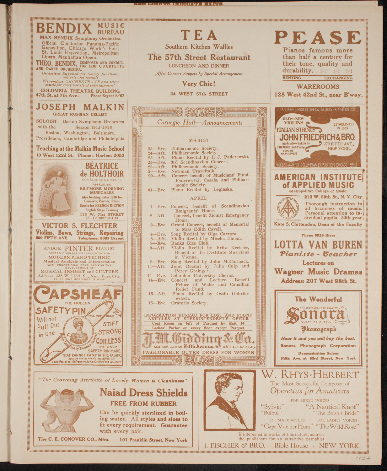 Newman Traveltalks: Peru, March 19, 1916, program page 3