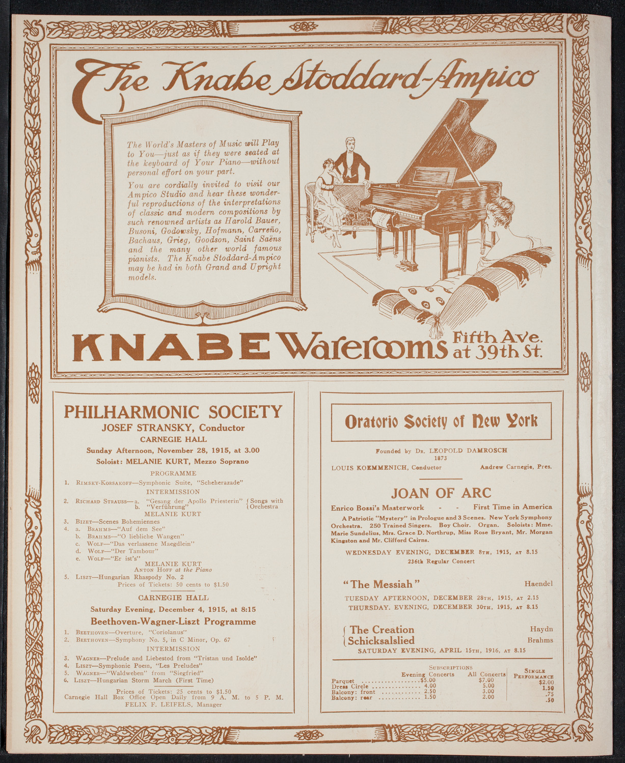 Workmen's Circle 15th Anniversary Celebration, November 27, 1915, program page 12